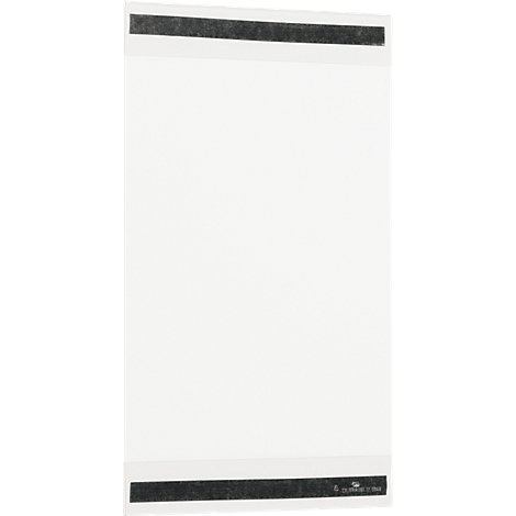 Cadre magnétique Durable rPET, format A4 vertical, avec 2 bandes magnétiques au dos, film RPET, transparent, 5 pièces 