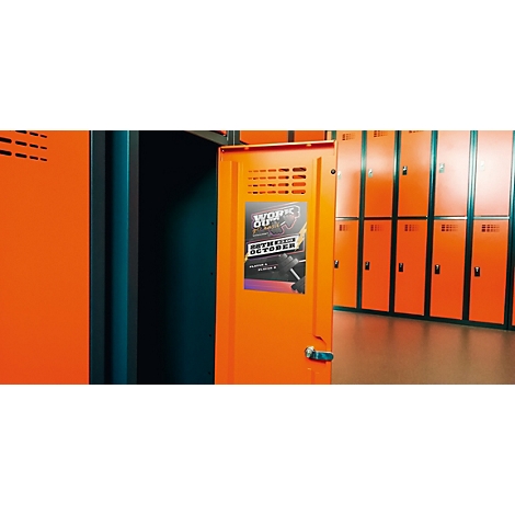 Cadre magnétique Durable rPET, format A4 vertical, avec 2 bandes magnétiques au dos, film RPET, transparent, 5 pièces 