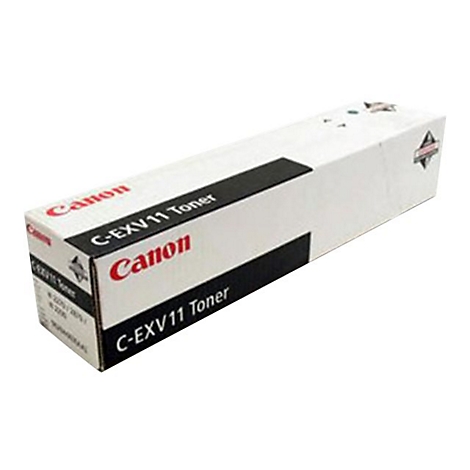 WeiÃŸer Canon C-EXV11 Toner in einer rechteckigen Verpackung mit rotem und schwarzem Schriftzug.