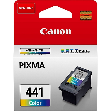 Verpackung einer Canon CL-441 Tintenpatrone mit Produktbild und Schriftzug.