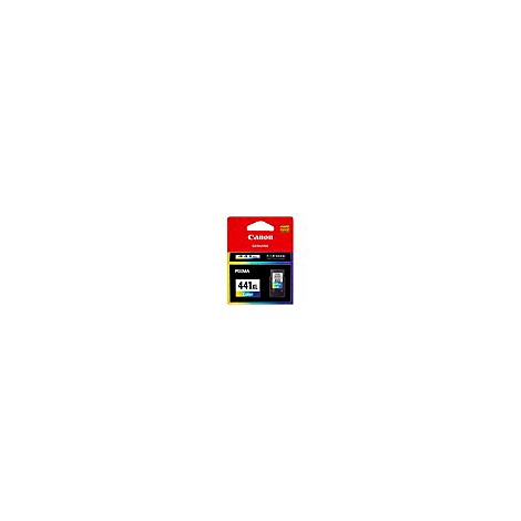Canon Druckerpatrone in roter Verpackung mit Produktinformationen.