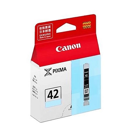 Canon Druckerpatrone 42, verpackt. Der Karton ist rot-weiß mit dem Canon-Logo und dem Schriftzug "42".