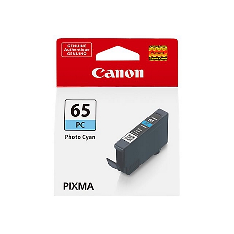 Canon Tintenpatrone 65 PC, Photo Cyan, in Verpackung.