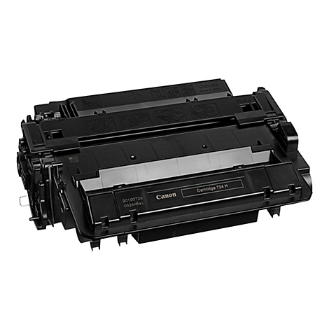 Cartouche de toner Canon noire, avec l'inscription 'Cartridge 734 H'.