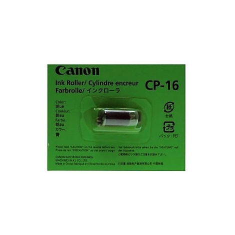 Eine Canon CP-16 Farbwalze in einer grünen Verpackung. Der Text auf der Verpackung ist in mehreren Sprachen angegeben.