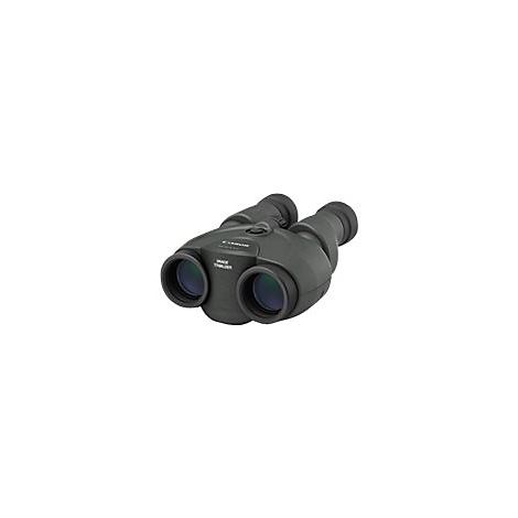 Dunkelgrünes Fernglas. Auf der Seite steht „IMAGE STABILIZER“.
