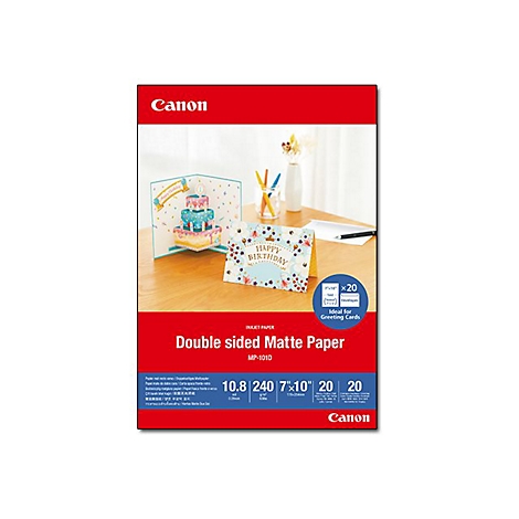 Canon zweiseitiges, mattes Fotopapier, ideal für Grußkarten, inklusive 20 Umschlägen.