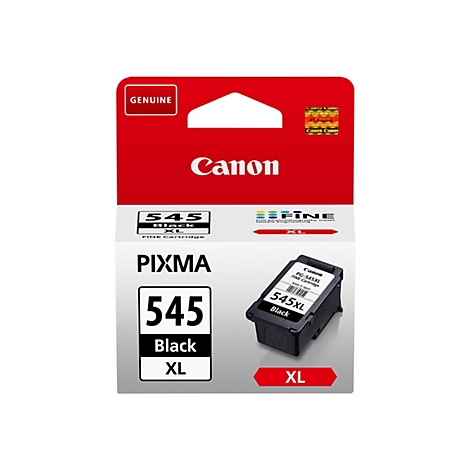 Original Canon PG-545XL schwarze Druckerpatrone in der Verkaufsverpackung.