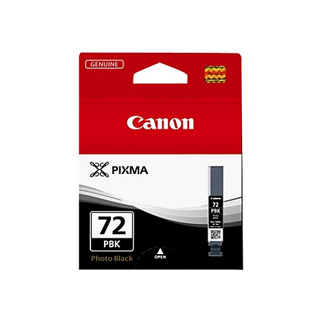 Canon Tintenpatrone, rot-weiÃŸes Design. Aufdruck 72 PBK Photo Black.