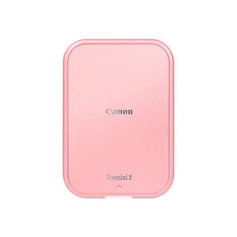 Imprimante rose rectangulaire aux coins arrondis, logo Canon, Zoemini 2.