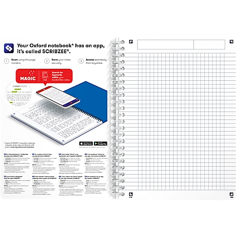 Gallery carnet de notes, ft A6, quadrillé 5 mm, bloc de 100 feuilles