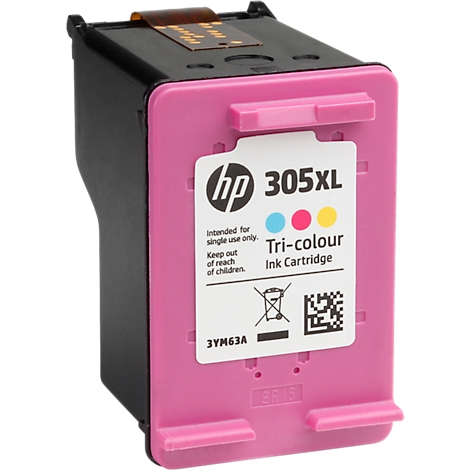 Cartouche d'impression originale HP 305XL tri-couleur, cyan