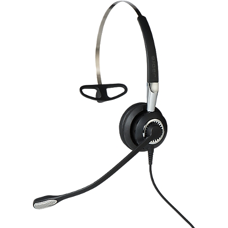 Casque d'écoute Jabra BIZ 2400 USB Mono MS, pour Microsoft Lync, FreeSpin™ - bras de microphone, antibruit, version mono