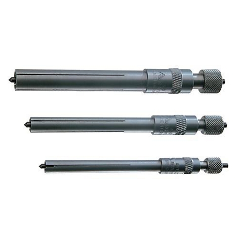 Three silver tools with handles and tips, arranged on a white background.