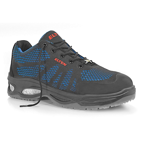 Chaussure de sécurité ESD Logan Low Elten, S1, doux pour les articulations, bleu, taille 40
