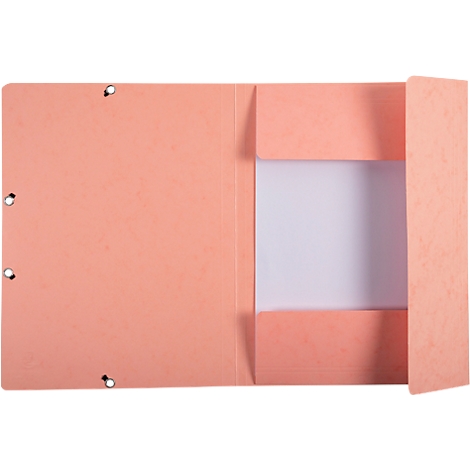 Chemise à 3 rabats et à élastiques Aquarel Exacompta - l. 240 x H 320 mm - carton FSC® - corail