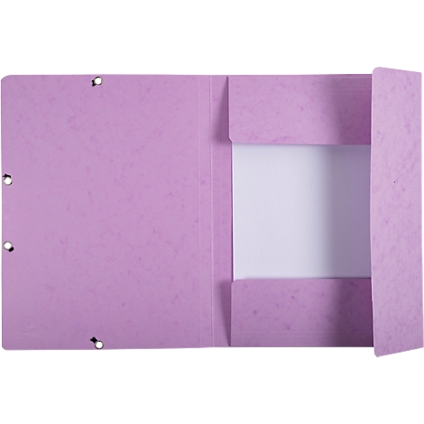 Chemise à 3 rabats et à élastiques Aquarel Exacompta - l. 240 x H 320 mm - carton FSC® - mauve
