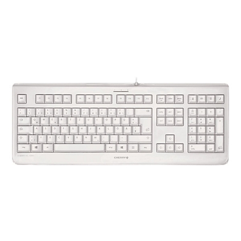CHERRY KC 1068 - Tastatur - Französisch - Pale Gray