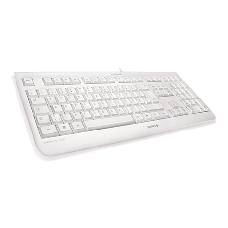 CHERRY KC 1068 - Tastatur - Französisch - Pale Gray
