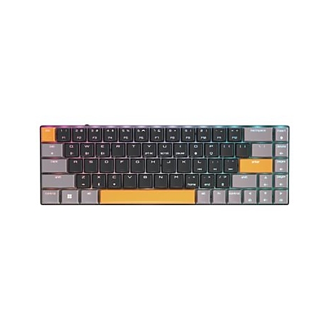 CHERRY MX MX-LP 2.1 - Tastatur - kompakt - Hintergrundbeleuchtung - kabellos - 2.4 GHz, USB-C, Bluetooth 5.2