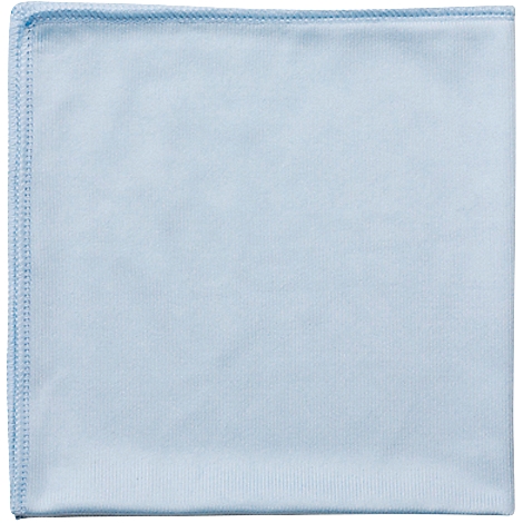 Chiffon microfibre carré bleu clair, ourlé.