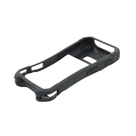 Dunkelgraue Handyhülle, kantig, mit Aussparungen für Tasten und Anschlüsse, freigestellt.