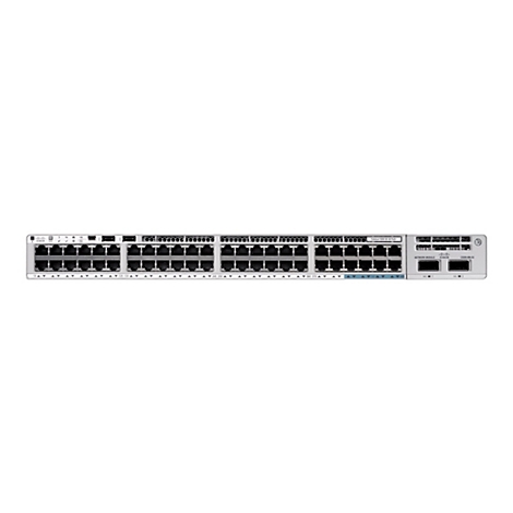 Un commutateur réseau gris avec de nombreux ports et l'inscription CISCO.