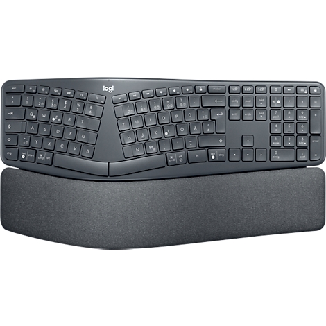 Clavier ergonomique sans fil Logitech® ERGO K860, fonction palm lift,  batterie 2 ans à prix avantageux