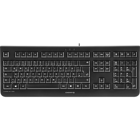 Clavier filaire CHERRY KC 6000 SLIM extra-plat - Argent - Claviers