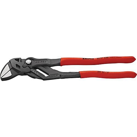 Pince avec manche noir et extrémités de manche rouges. La marque KNIPEX est clairement visible.