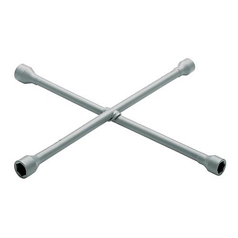 Clé en croix sur fond blanc. Clé à quatre bras, disposée en croix.