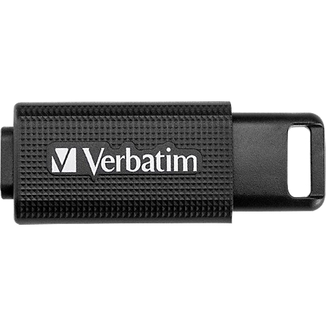 Clé USB 64Go rétractable VERBATIM PinStripe - Clés USB