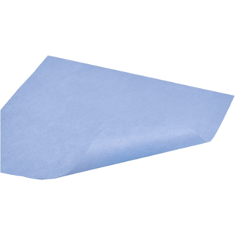 Light blue paper, folded diagonally.