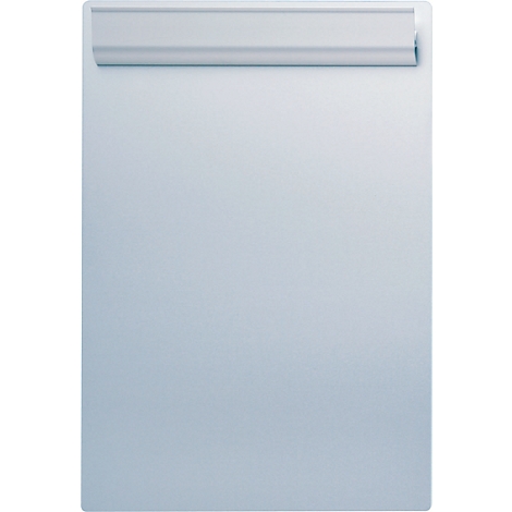 Light blue whiteboard with a silver frame at the top.