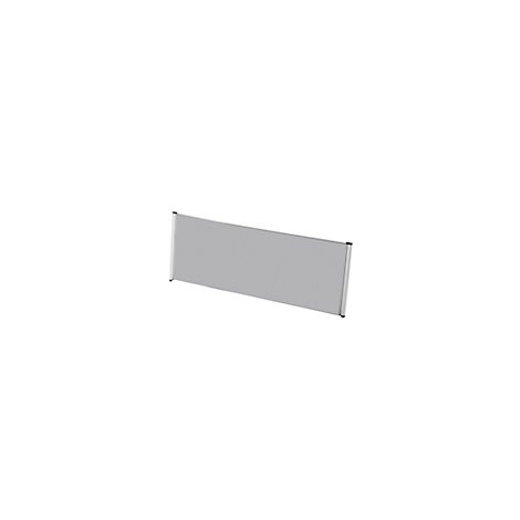 Cloison rectangulaire grise sur fond blanc.