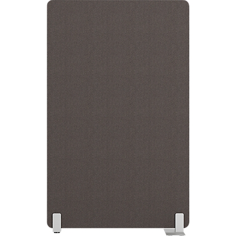 Cloison rectangulaire marron avec pied blanc. Elle se dresse sur un fond neutre.