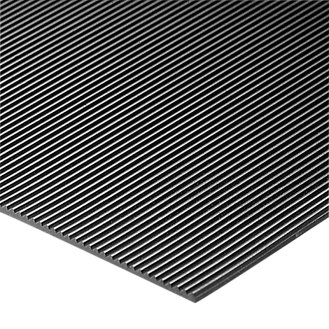 Black, ribbed material, photographed diagonally from above.