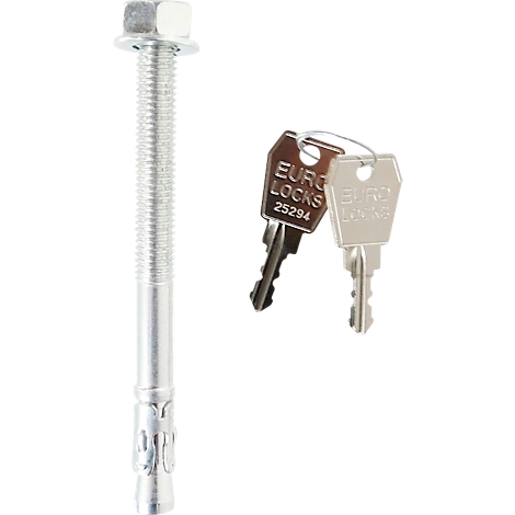 Boulon avec clés portant le logo "EURO LOCKS".