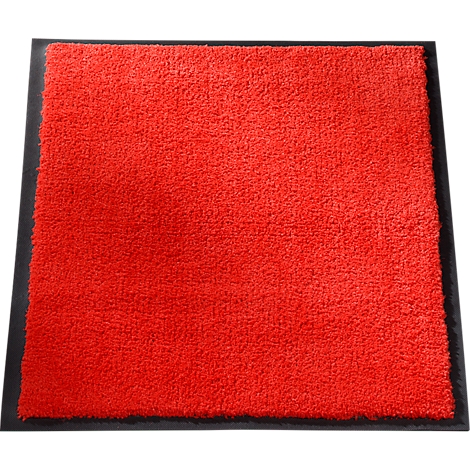 Red carpet, square with black border.