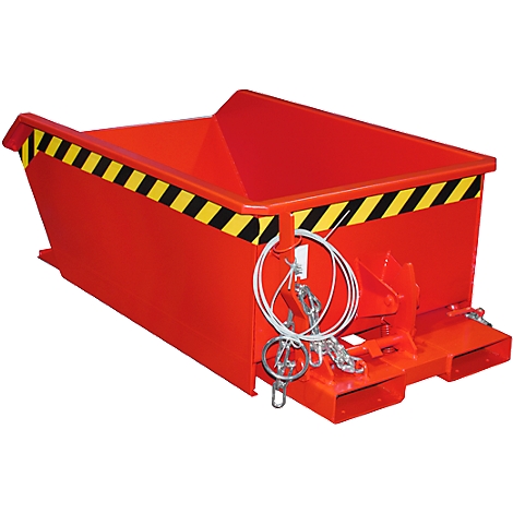 Contenedor de virutas Bauer SMGU 270, soldadura estanca a aceite y agua, 270 l, rojo