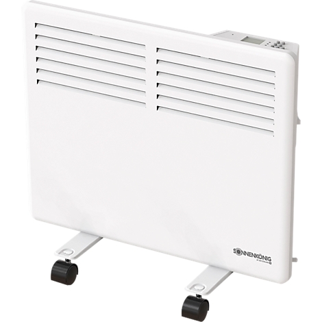 Zeker code Piraat Convector SLIM E 1000, mobiel of wandmontage, 1000 W, 3 warmtestanden,  thermostaat, 24 h/week timer, IP24, B 500 x D 85 x H 400 mm, wit voordelig  kopen | Schäfer Shop