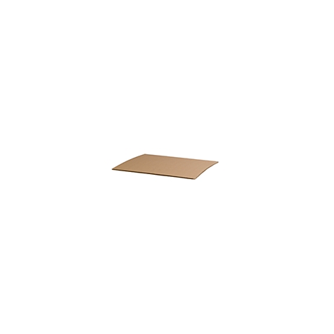 Rectangular, slightly curved brown plate on a white background.