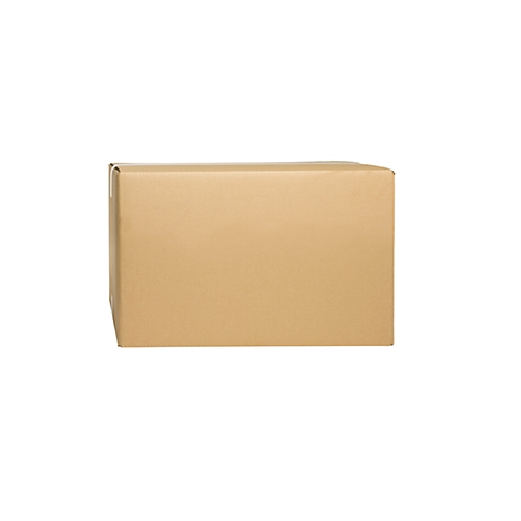 A rectangular cardboard box on a white background.