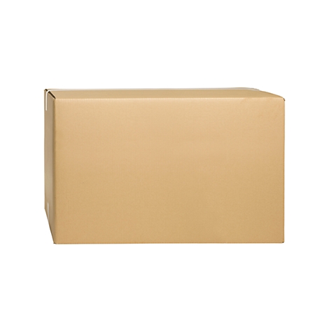 Brown cardboard box on a white background.