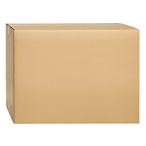 A rectangular cardboard box on a white background.