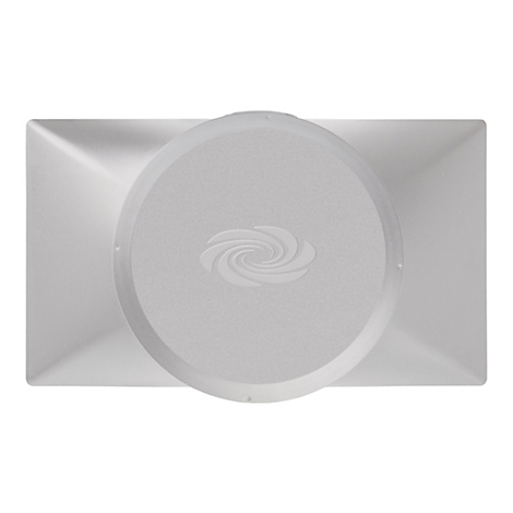 Hellgraues Objekt mit kreisförmigem Zentrum, das ein Wirbelmuster hat. Der Rahmen des Objekts hat die Form eines Quadrats mit abgerundeten Ecken.