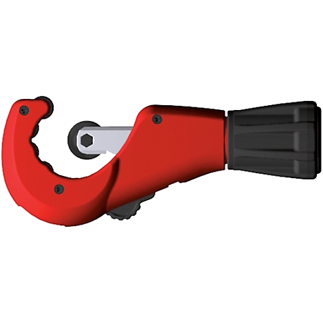 Red pipe tool with black-gray details.
