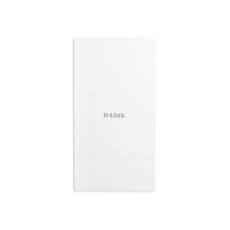 Rechteckiger, weißer D-Link Access Point mit abgerundeten Ecken auf weißem Hintergrund.