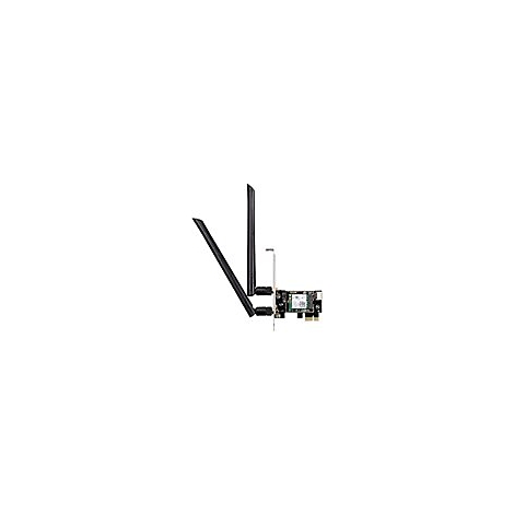 WLAN-Karte mit zwei Antennen, auf weiÃŸem Grund.