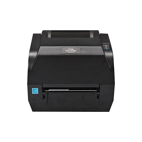 Ein schwarzer Nadeldrucker, frontal abgebildet, mit dem Schriftzug "Tally Dascom" und dem Modell "DL-310".
